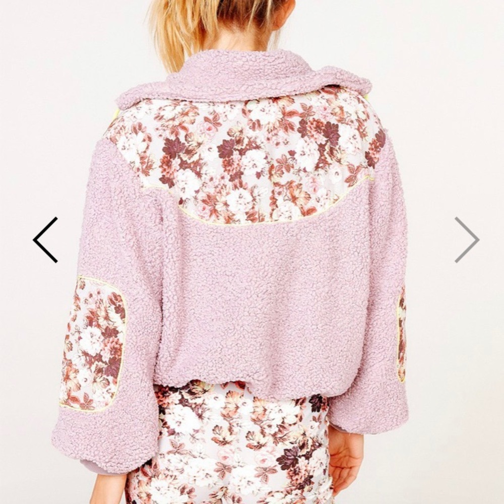 For Love and Lemons Sloane Shearling Jacket - Picture 2 of 3